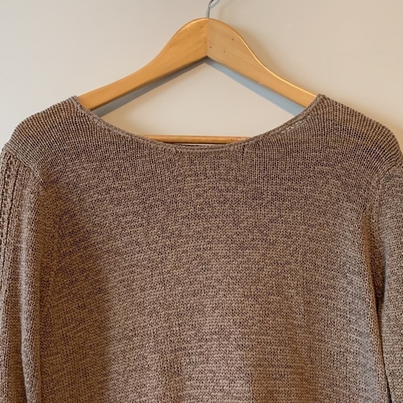 Rachel Zoe Brown Cotton Mix Crew Fall Sweater Size XL - Picture 4 of 16